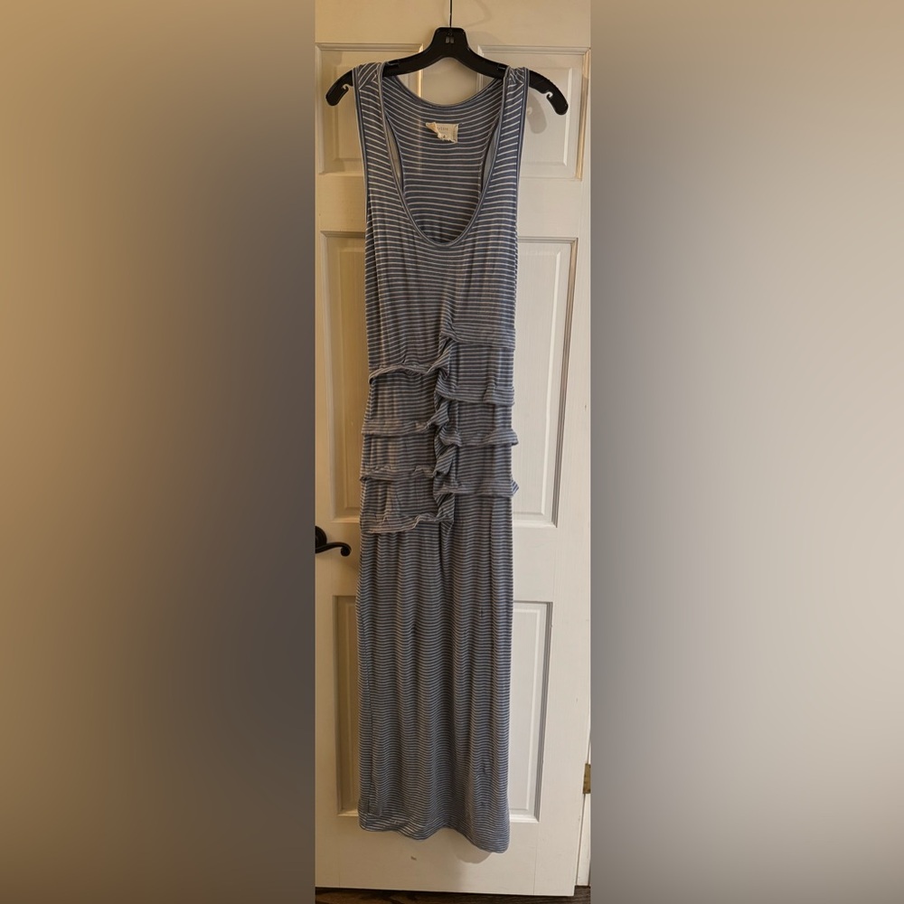 Racer back ruched Atelier Nicole Miller tank dress
